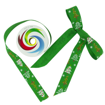 TG74288-1 SCHLEIFENBAND DEKORATION WEIHNACHTEN DEKORATION GESCHENK KRANZ 2,7M