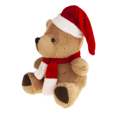 TG74792 Weihnachts-Plüschbär, Maskottchen, Kuscheltier, Nikolausgeschenk