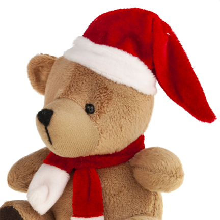 TG74792 Weihnachts-Plüschbär, Maskottchen, Kuscheltier, Nikolausgeschenk