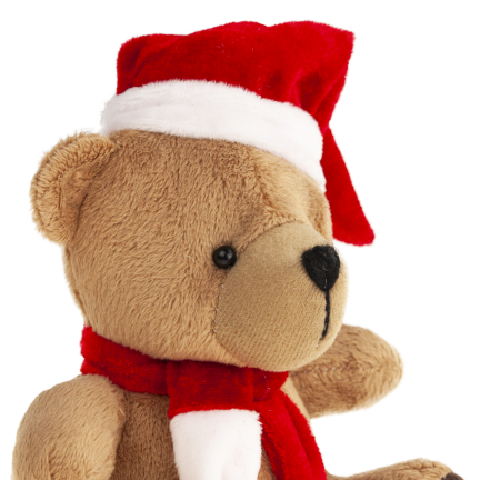 TG74792 Weihnachts-Plüschbär, Maskottchen, Kuscheltier, Nikolausgeschenk
