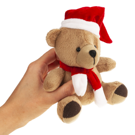 TG74792 Weihnachts-Plüschbär, Maskottchen, Kuscheltier, Nikolausgeschenk