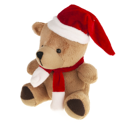 TG74792 Weihnachts-Plüschbär, Maskottchen, Kuscheltier, Nikolausgeschenk