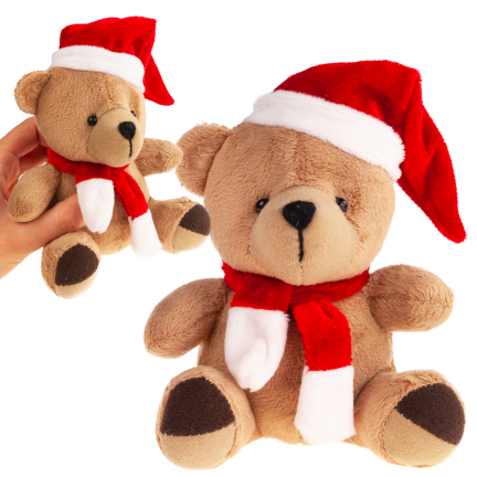 TG74792 Weihnachts-Plüschbär, Maskottchen, Kuscheltier, Nikolausgeschenk