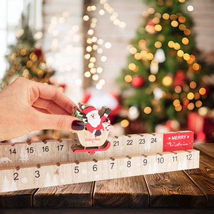 TG75368 ADVENTSKALENDER HOLZ MICKEY GESCHENK WEIHNACHTEN
