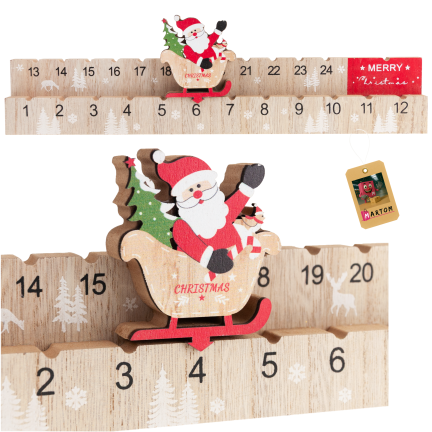 TG75368 ADVENTSKALENDER HOLZ MICKEY GESCHENK WEIHNACHTEN