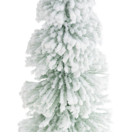 TG75845 WEIHNACHTSBAUM METALL HOLZ BÜRSTE SCHNEE DRAHT