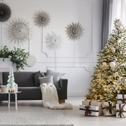 TG75845 WEIHNACHTSBAUM METALL HOLZ BÜRSTE SCHNEE DRAHT