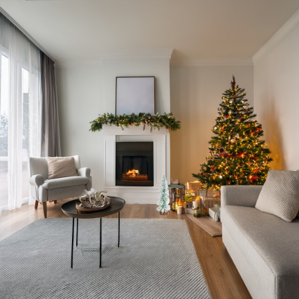 TG75845 WEIHNACHTSBAUM METALL HOLZ BÜRSTE SCHNEE DRAHT