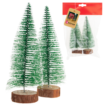 TG75848 WEIHNACHTSBAUMSCHMUCK HOLZ METALL 2 STK/KPL