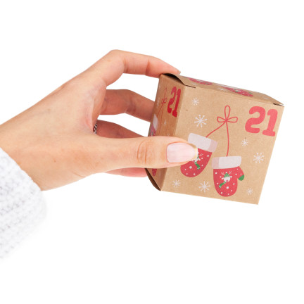 Adventskalender, Faltboxen, leer, zum Selbermachen, aus Papier