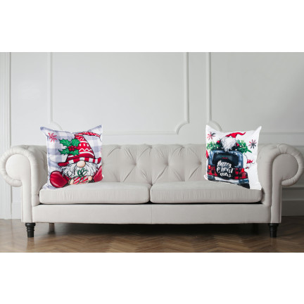 TG76505-KPL FESTLICHE DEKORATIVE KISSENBEZÜGE ZIP 45X45CM SATZ VON 4PCS.