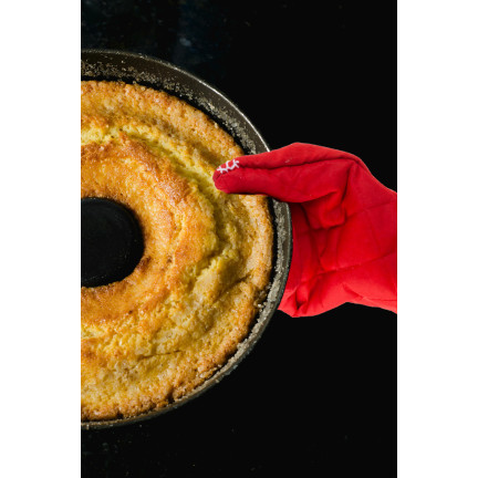 TG76545 Küchenhandschuh mit Weihnachtsmotiv – weihnachtlicher Pfotenabdruck – Weihnachten
