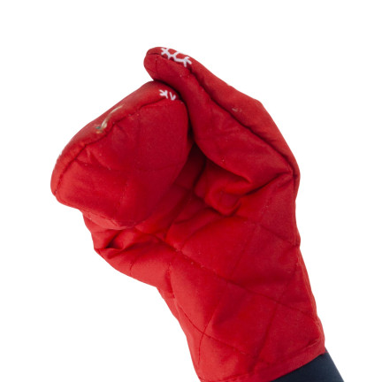TG76545 Küchenhandschuh mit Weihnachtsmotiv – weihnachtlicher Pfotenabdruck – Weihnachten