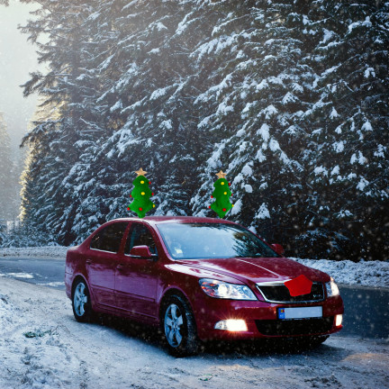 TG76547 AUTO DEKORATION WEIHNACHTSBAUM HECK FÜR AUTO WEIHNACHTSDEKORATION
