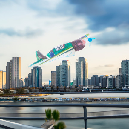 TG77579 POLYSTYROL FLUGZEUG DART SPIELZEUG LICHT FÜR KINDER