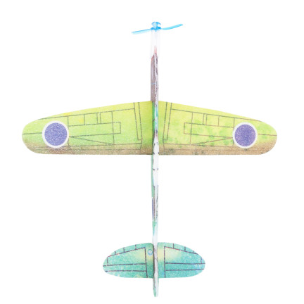 TG77579 POLYSTYROL FLUGZEUG DART SPIELZEUG LICHT FÜR KINDER