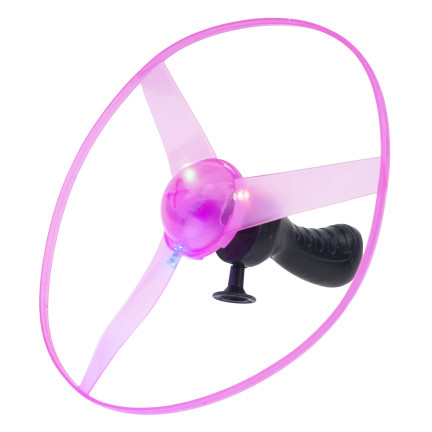 TG77580 FLIEGENDE SCHEIBE LAUNCHER PROPELLER LEUCHTET RGB GROSS