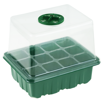 TG77615 Set aus 5 Mini-Setzlingsgewächshäusern mit LED-Beleuchtung, ideal für Keimung und Pflanzenwachstum, Startertrays