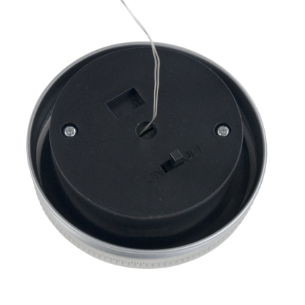 TG77618 LED-Gartenlampe, Solar-Hängelaterne, Glasgefäß, Draht 10 led warmweiß