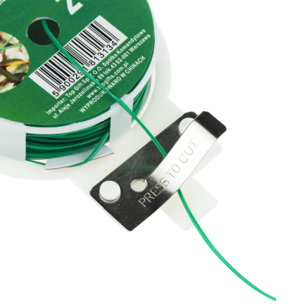 TG77619 Gartendraht, Gartenstrumpfband, Seil mit Abschneider 20m