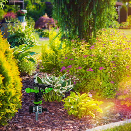 TG77627 Pulsierender Gartenregner, Metallgarten zur Bewässerung, Sprüher