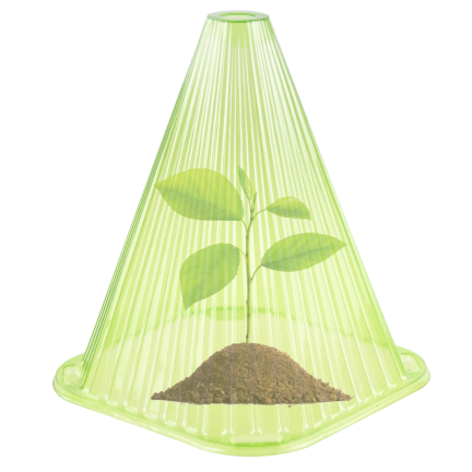TG77639 Gartenclochen für Pflanzen, Kunststoff-Pflanzenabdeckungen, Frostschutzmittel, 12 Stück/kpl