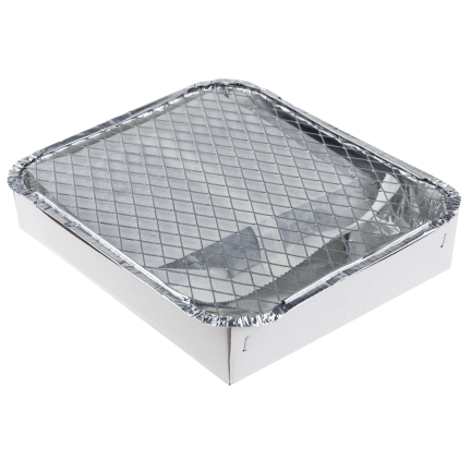 TG77664 Einweggrill, Reisegrill, Anzündplatte, Kleingartengrill, BBQ-Picknick
