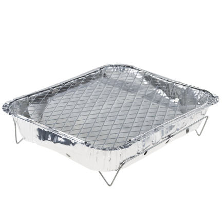 TG77664 Einweggrill, Reisegrill, Anzündplatte, Kleingartengrill, BBQ-Picknick