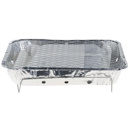 TG77664 Einweggrill, Reisegrill, Anzündplatte, Kleingartengrill, BBQ-Picknick