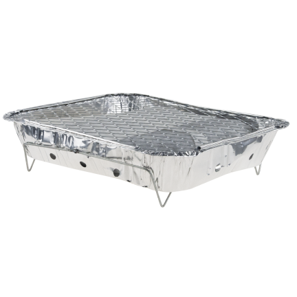 TG77664 Einweggrill, Reisegrill, Anzündplatte, Kleingartengrill, BBQ-Picknick