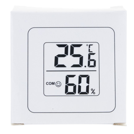 TG77667 DIGITALES RAUMTHERMOMETER ELEKTRONISCHES HYGROMETER FEUCHTIGKEIT SMILEY GESICHT BATTERIE