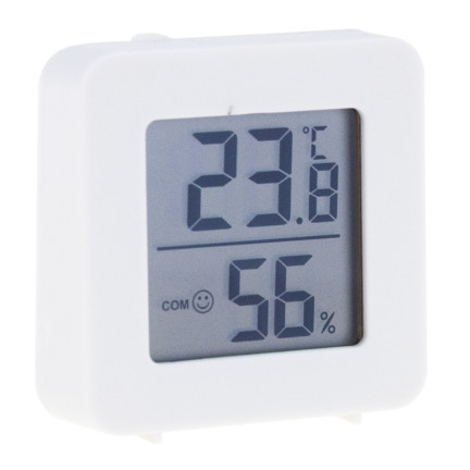 TG77667 DIGITALES RAUMTHERMOMETER ELEKTRONISCHES HYGROMETER FEUCHTIGKEIT SMILEY GESICHT BATTERIE