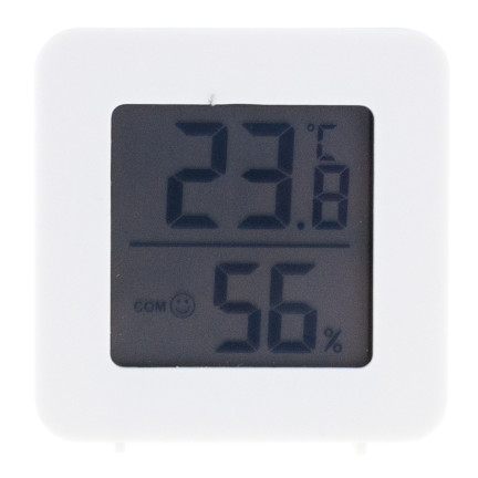 TG77667 DIGITALES RAUMTHERMOMETER ELEKTRONISCHES HYGROMETER FEUCHTIGKEIT SMILEY GESICHT BATTERIE