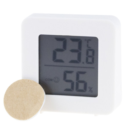TG77667 DIGITALES RAUMTHERMOMETER ELEKTRONISCHES HYGROMETER FEUCHTIGKEIT SMILEY GESICHT BATTERIE
