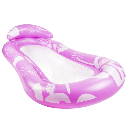 TG77796 AUFBLASBARE STRANDMATRATZE ZUM SCHWIMMEN MIT NETZPOOLKISSEN