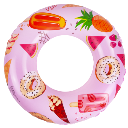 TG77797 AUFBLASBARES SCHWIMMRAD STRANDRAD FÜR DEN POOL ROSA