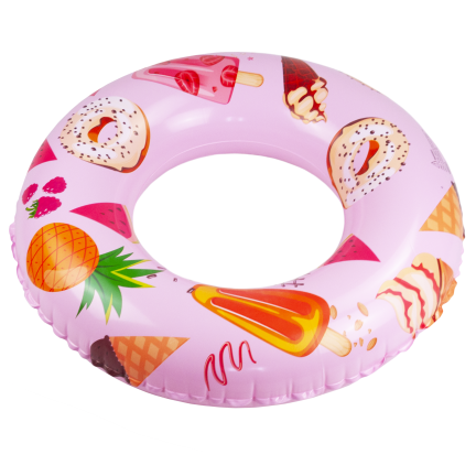 TG77797 AUFBLASBARES SCHWIMMRAD STRANDRAD FÜR DEN POOL ROSA