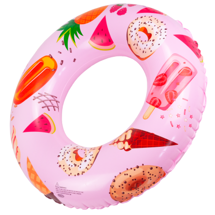 TG77797 AUFBLASBARES SCHWIMMRAD STRANDRAD FÜR DEN POOL ROSA