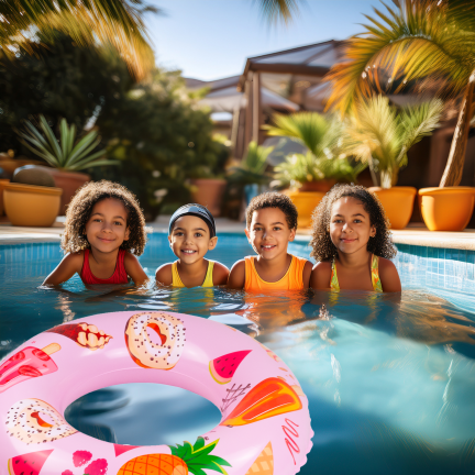 TG77797 AUFBLASBARES SCHWIMMRAD STRANDRAD FÜR DEN POOL ROSA