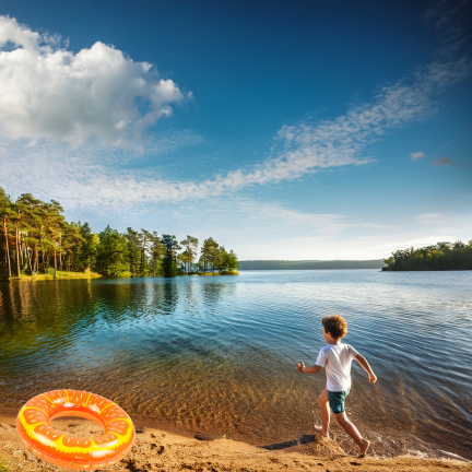 TG77798 AUFBLASBARES RAD ORANGE FÜR SCHWIMMEN STRAND KINDERBECKEN