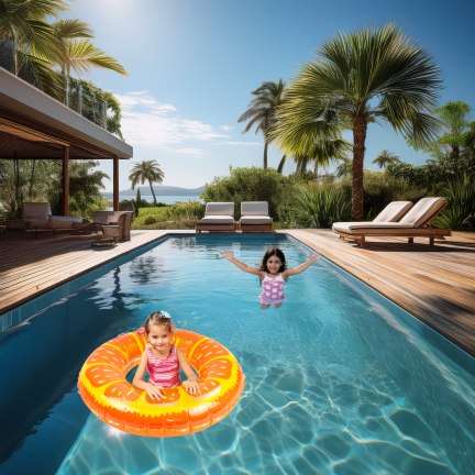TG77798 AUFBLASBARES RAD ORANGE FÜR SCHWIMMEN STRAND KINDERBECKEN