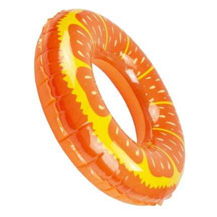 TG77798 AUFBLASBARES RAD ORANGE FÜR SCHWIMMEN STRAND KINDERBECKEN