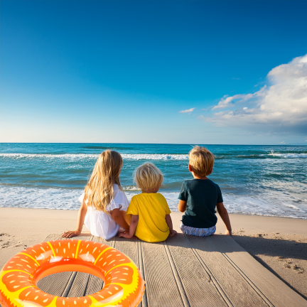 TG77798 AUFBLASBARES RAD ORANGE FÜR SCHWIMMEN STRAND KINDERBECKEN