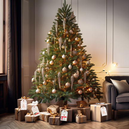 Geschenkanhänger, Geschenkanhänger aus Papier, weihnachtliche Motive, verschiedene Designs, 24 Stück