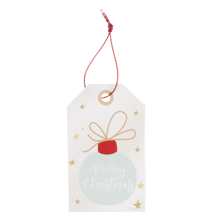 Geschenkanhänger, Geschenkanhänger aus Papier, weihnachtliche Motive, verschiedene Designs, 24 Stück
