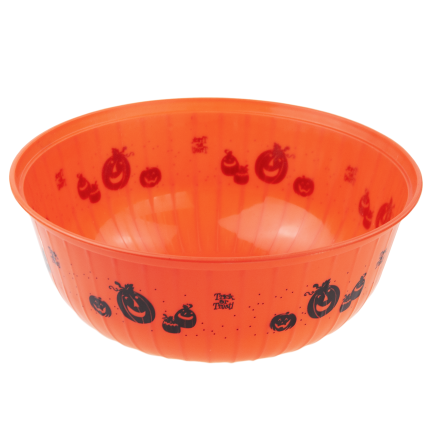 TG78553 Halloween-Bonbonschale mit Kürbismotiv, orange, 29 cm