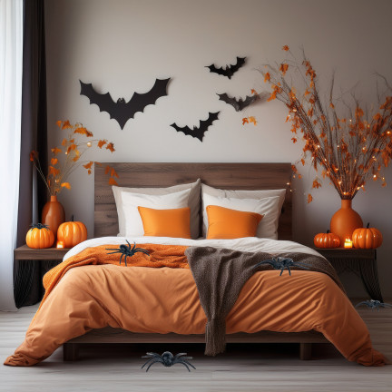 Künstliche Spinnen, schwarz, Halloween Dekoration, schwarze Tarantel, 8er Set, 8cm