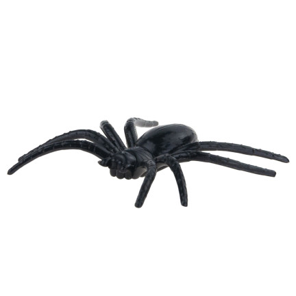 Künstliche Spinnen, schwarz, Halloween Dekoration, schwarze Tarantel, 8er Set, 8cm