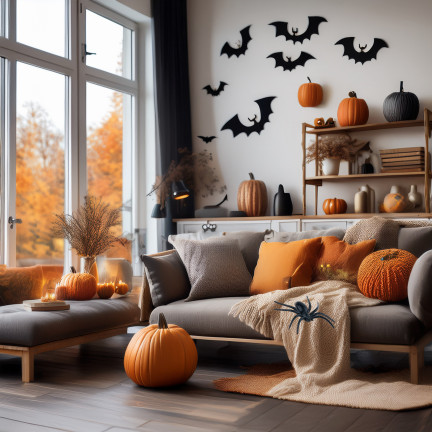 Künstliche Spinnen, schwarz, Halloween Dekoration, schwarze Tarantel, 8er Set, 8cm