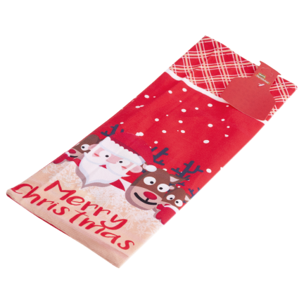 TG78760 Flaschenhülle, Beutel, Verpackung, Etui, Weihnachtsartikel, Nikolausgeschenk